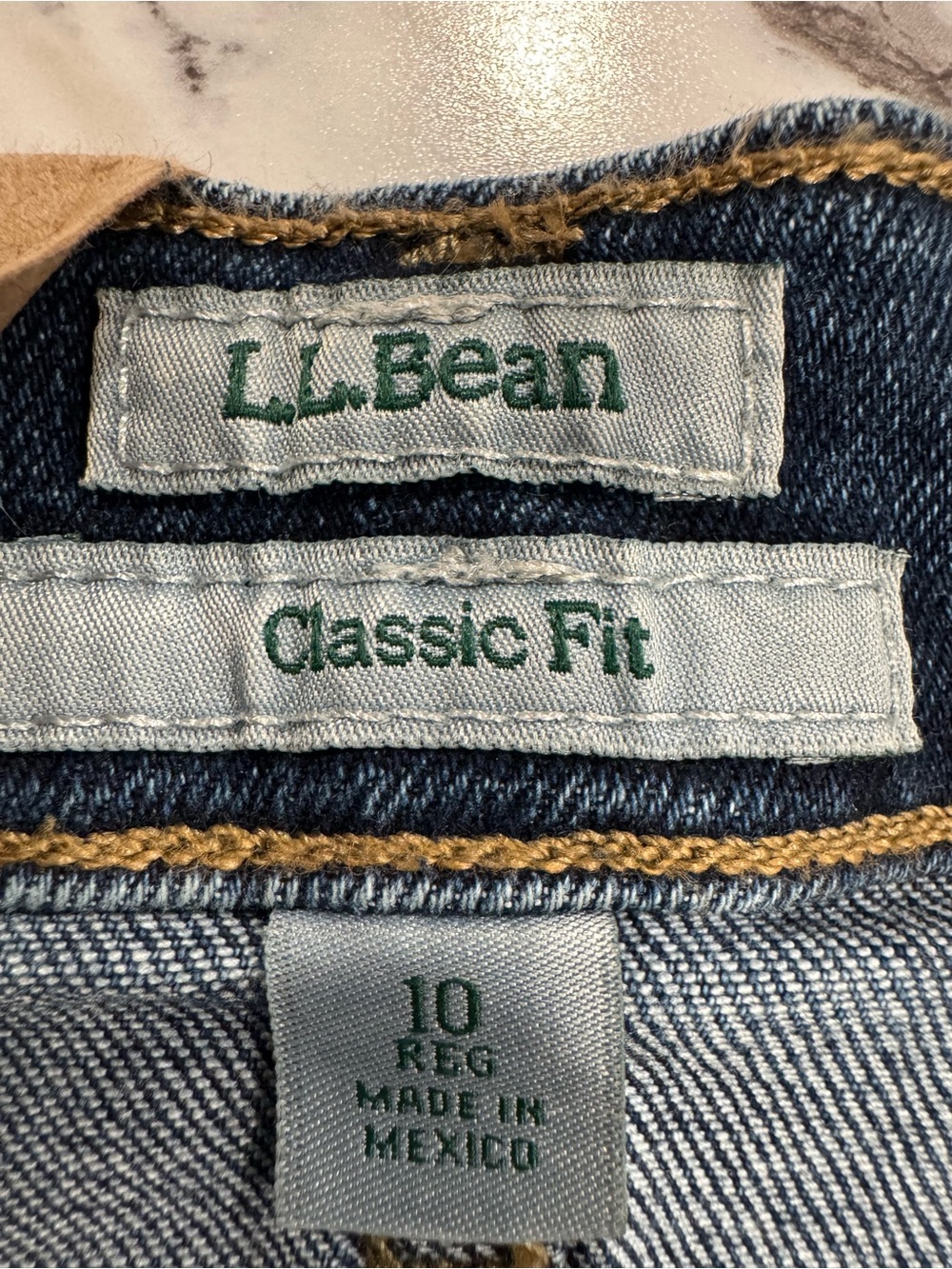 L.L. Bean Women's 207 Vintage High-Rise Straight Leg Jeans Indigo 10Reg NWT - Picture 11 of 14
